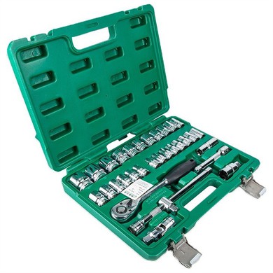 32 Pcs Metric Mirror 6PT Socket Sets